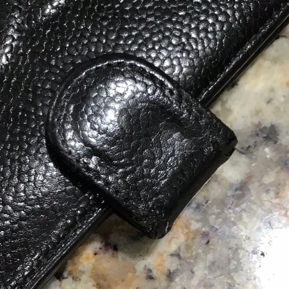 CHANEL Black Leather Wallet